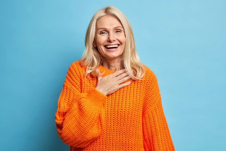 MAP Dental implant smile result West Houston — MAP Dental Center Houston patient.